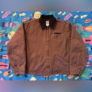 Vintage brown 3XL J97 BRN Detroit carhartt jacket
